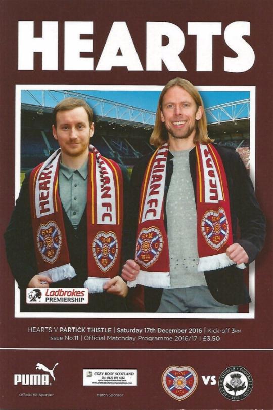 HEARTS v PARTICK THISTLE 2016/17 (17th December 2016)